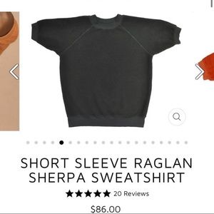 Jungmaven Sherpa Fleece Raglan short sleeve XS black